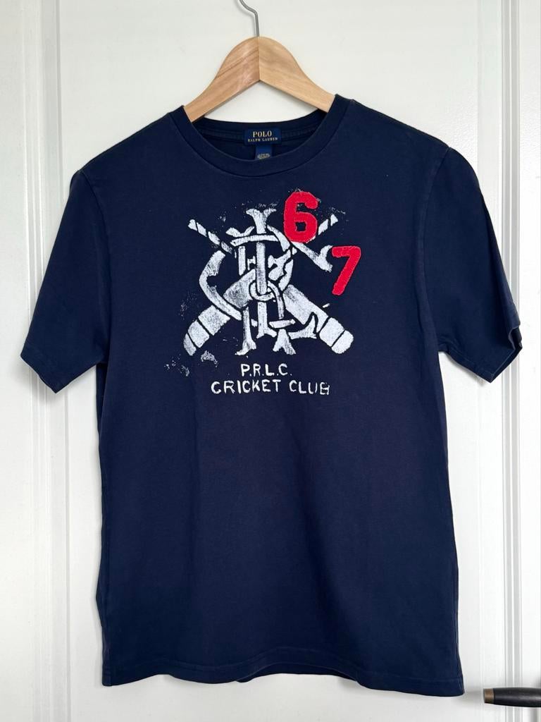 Polo Ralph Lauren T-shirt PRLC Cricket Club Maat L (14-16), Kinderen en Baby's, Ophalen of Verzenden, Gebruikt, Jongen, Shirt of Longsleeve