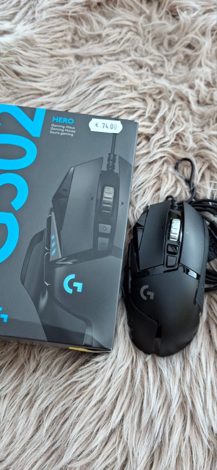 Logitech Hero G502 Gaming-Muis, Computers en Software, Rechtshandig, Muis, Logitech., Gaming muis