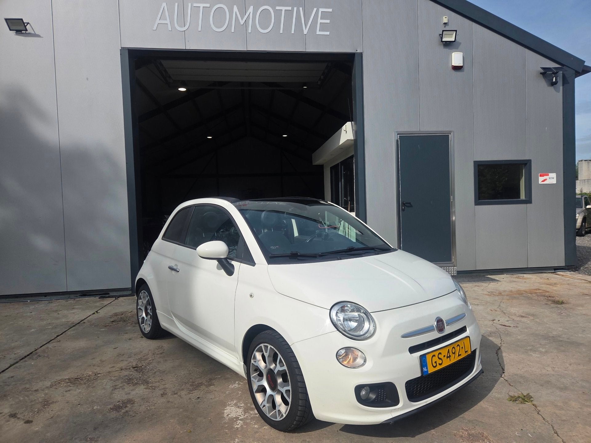 Fiat 500 C 0.9 TwinAir Turbo 500S Cabrio | Leer | Airco, Auto's, Gebruikt, Euro 6, Cabriolet, Leder en Stof