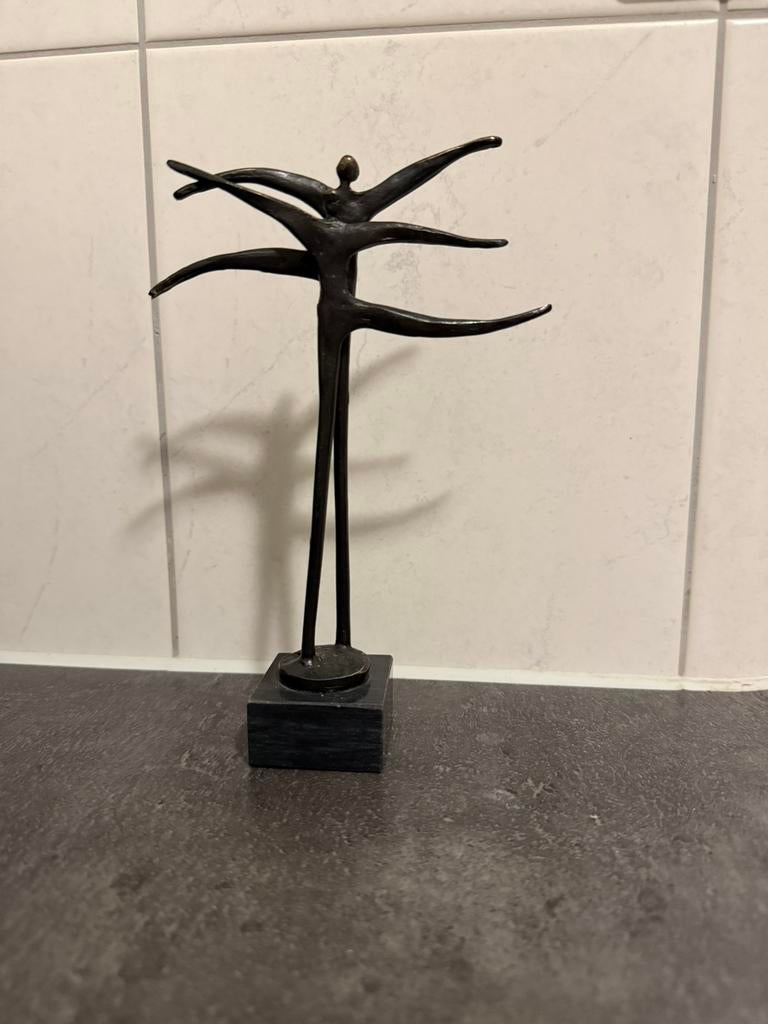 Vier bronzen beeldjes Corry Ammerlaan, Antiek en Kunst, Kunst | Designobjecten, Ophalen