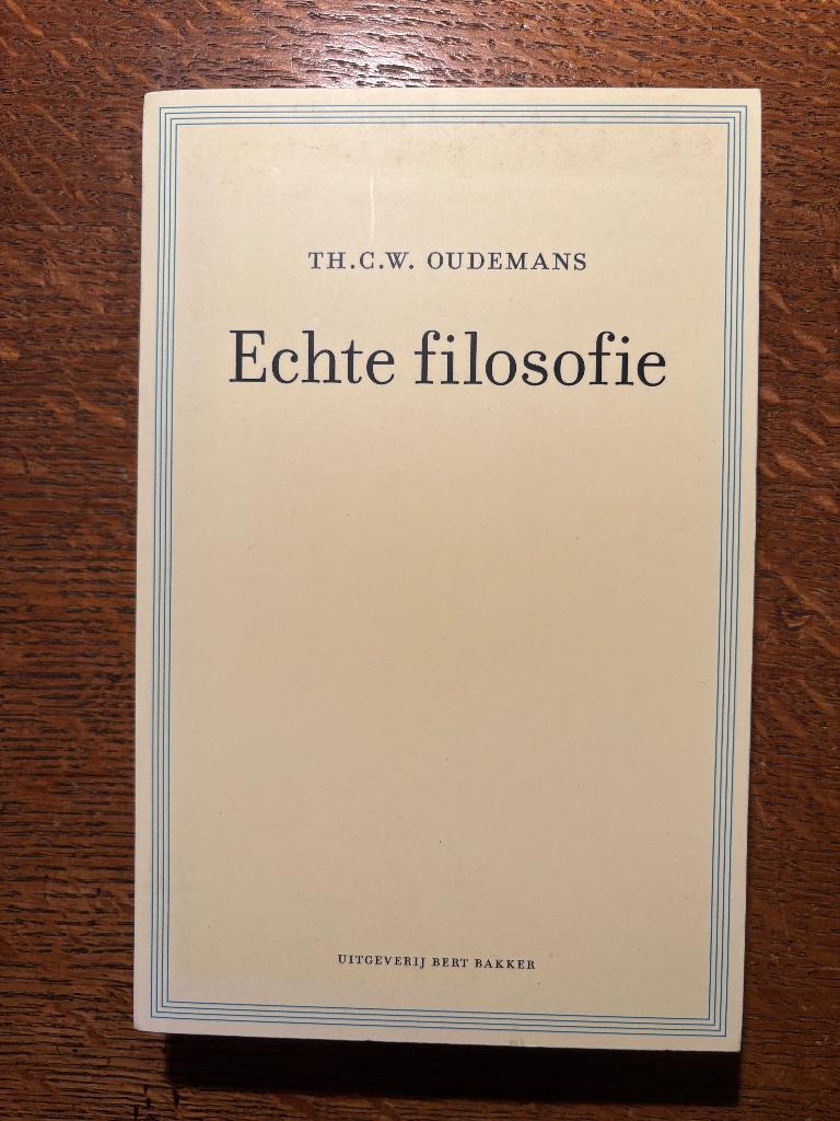 Oudemans, Th. C. W. - Echte filosofie, Verzenden