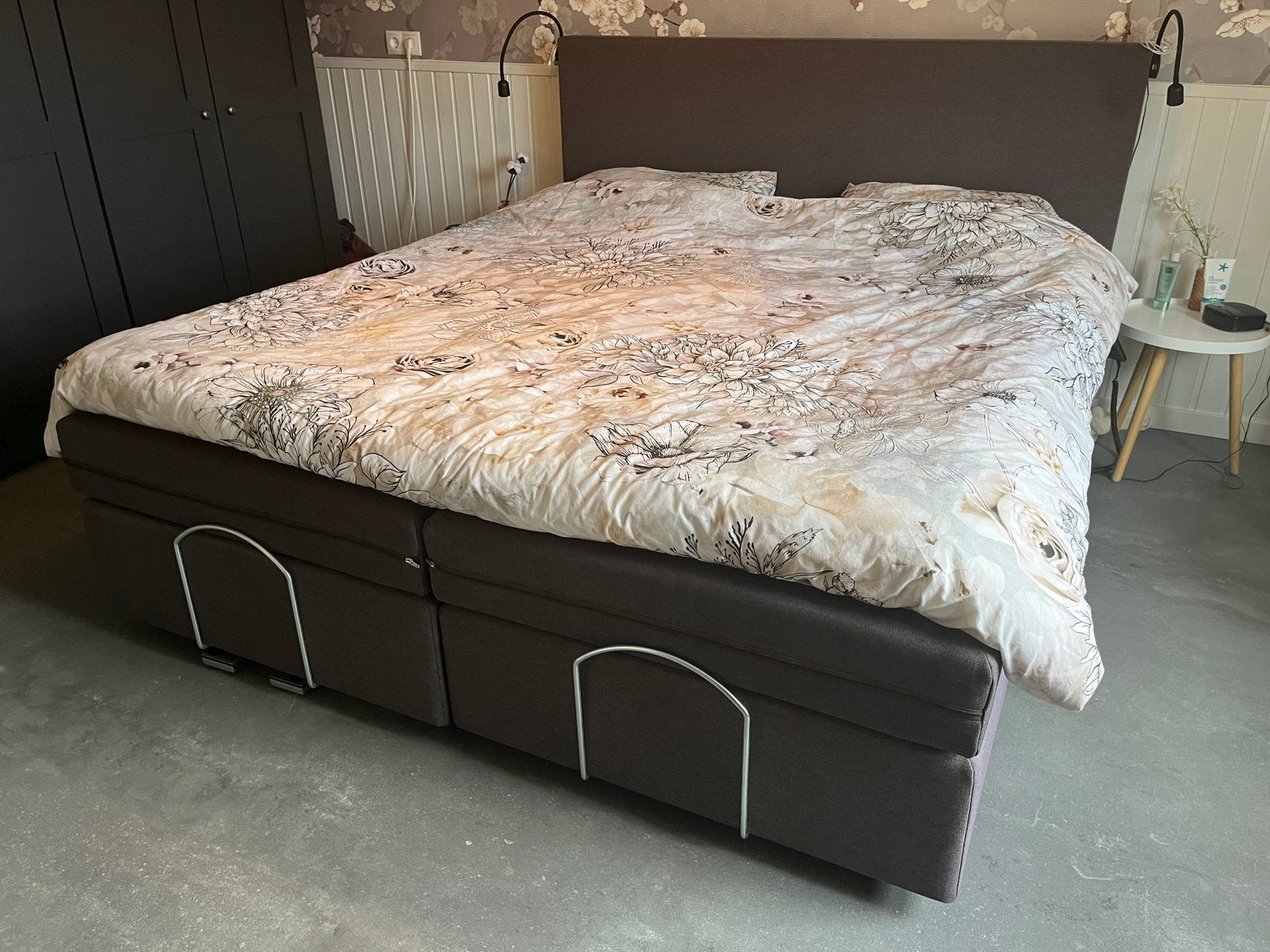 Eastborn elektrische boxspring 180x200 + Pullman topper, Ophalen, Gebruikt, Tweepersoons, 180 cm