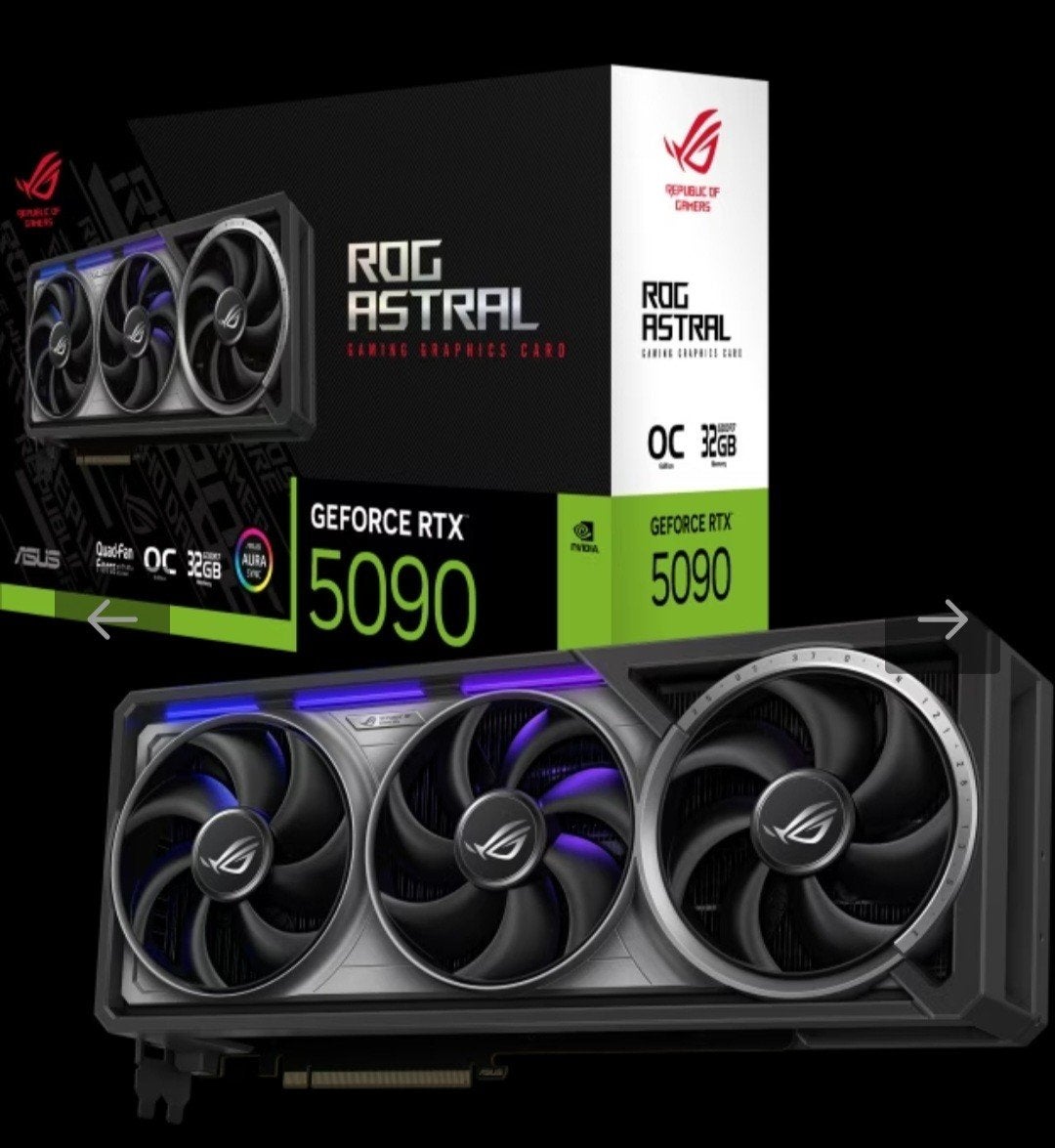 ASUS ROG Astral GeForce RTX 5090 32GB GDDR7 OC Edition, Computers en Software, GDDR6, PCI-Express 4, Ophalen of Verzenden, Zo goed als nieuw