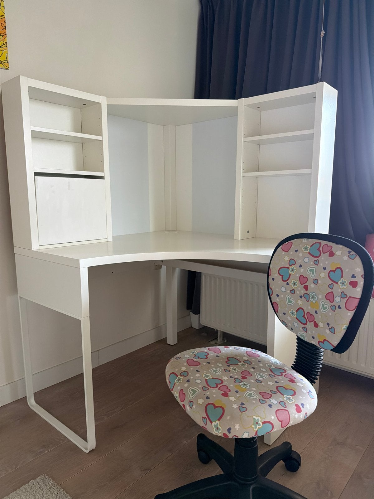 IKEA hoekbureau met opzetstuk en lades, Huis en Inrichting, Bureaus, Ophalen, Gebruikt, Hoekbureau, IKEA