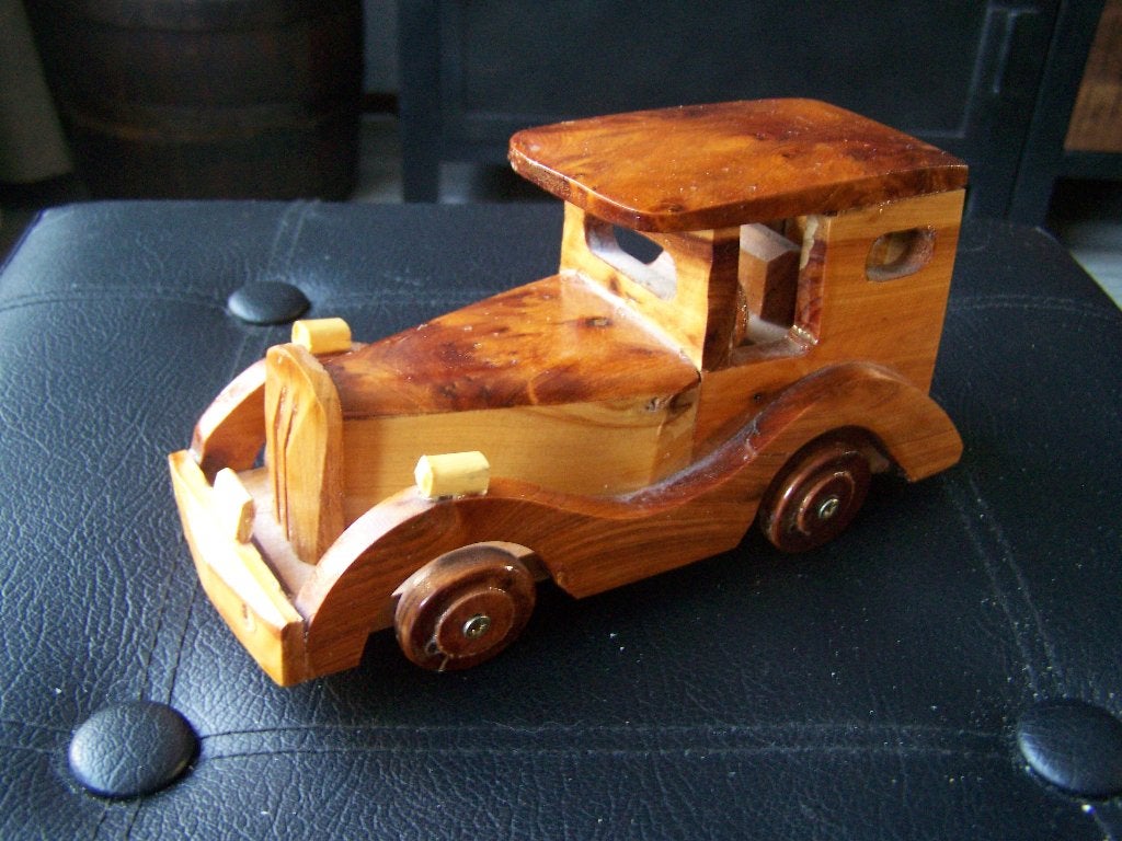 Houten oldtimer, Verzamelen, Automerken, Motoren en Formule 1, Ophalen of Verzenden, Gebruikt, Auto's