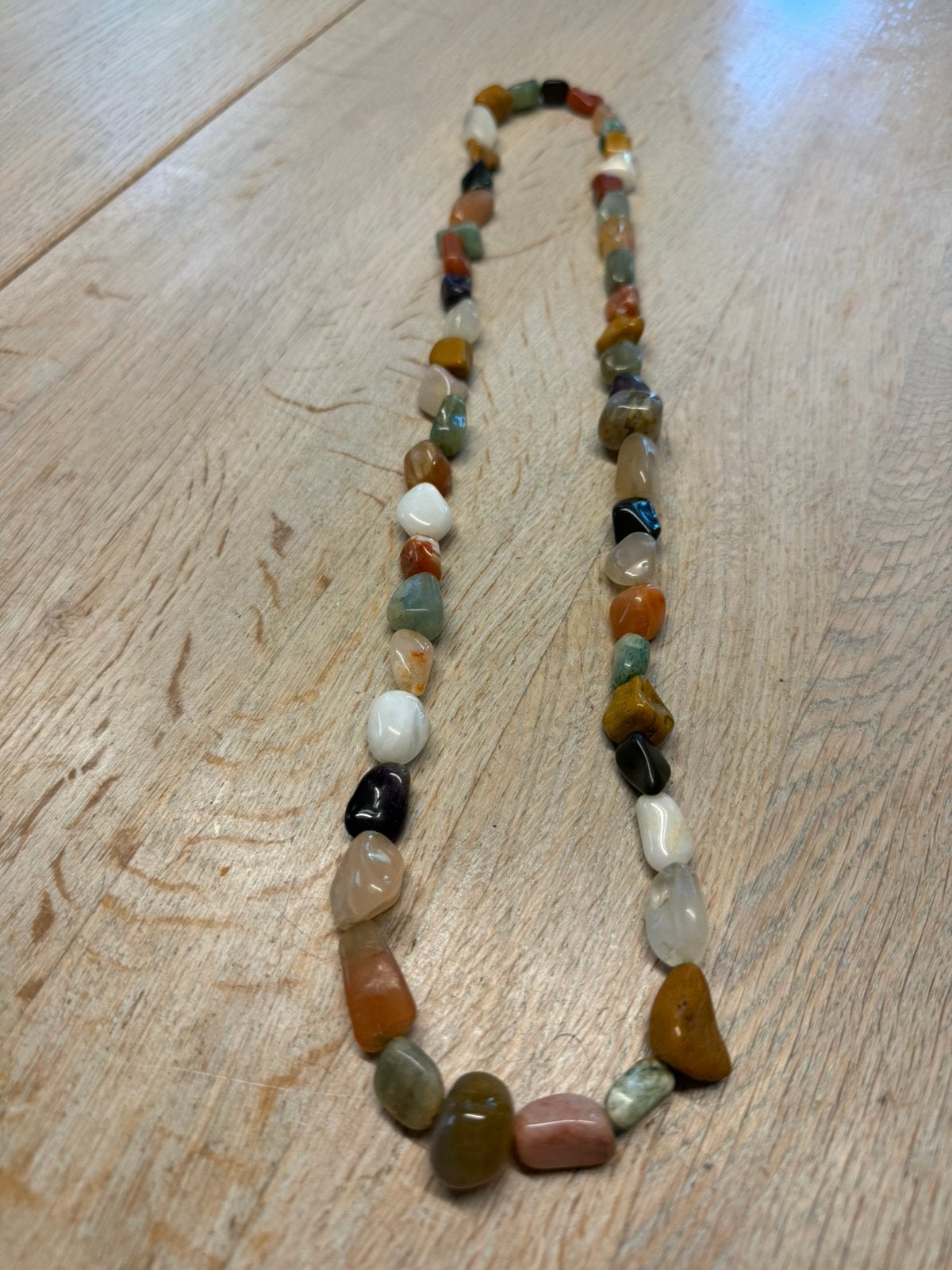 Natuurstenen ketting, Ophalen of Verzenden, Zo goed als nieuw, Steen of Mineraal