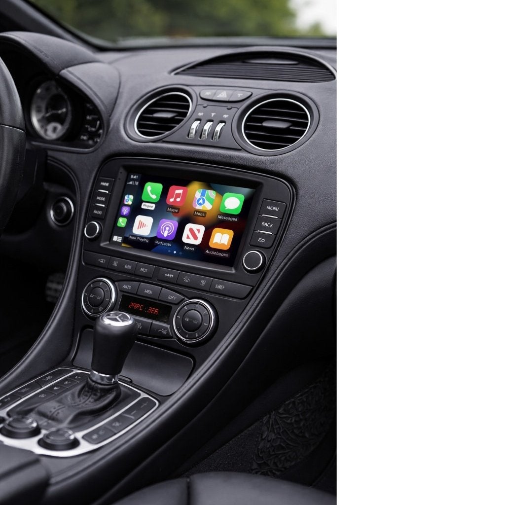 Mercedes SL R230 autoradio navigatie carplay android 16 usb, Auto diversen, Ophalen of Verzenden, Dynavin, Verkoop@inbouwnavigatie.com