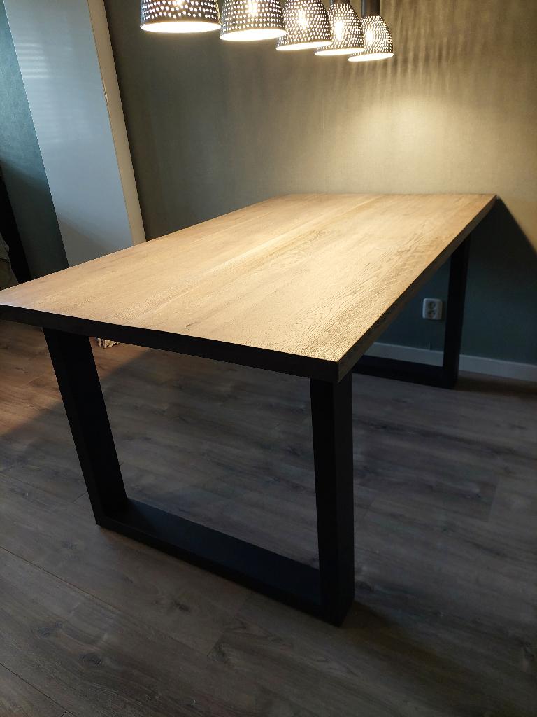 Eettafel, Huis en Inrichting, Tafels | Eettafels, Zo goed als nieuw, 50 tot 100 cm, 150 tot 200 cm, Vier personen, Rechthoekig