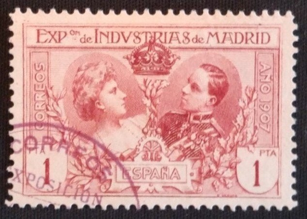 Spanje nr. 240, Verzenden, Gestempeld