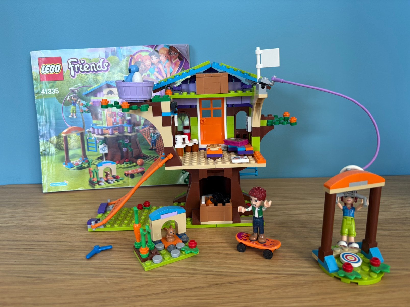 LEGO Friends Mia’s boomhut 41335 - compleet, Lego, Friends, Ophalen of Verzenden, Zo goed als nieuw