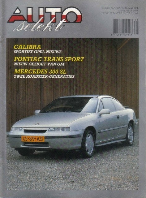 Autoselekt 9 1989 : Opel Calibra - Mercedes Benz 300SL - VW, Ophalen of Verzenden, Gelezen, Algemeen