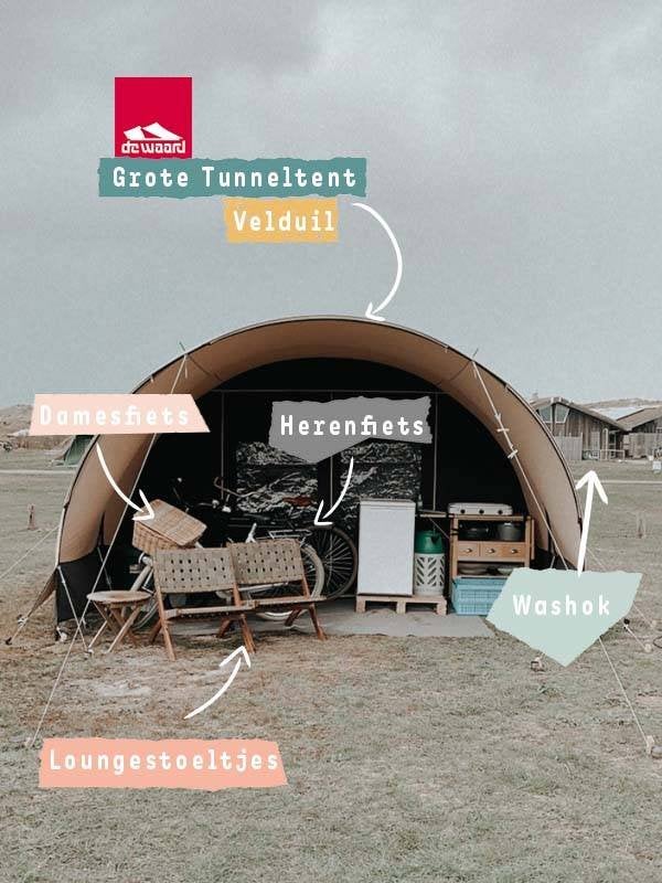Tent Vlieland te huur tijdens ITGWO Stortemelk | 27-31 AUG, Ophalen, Nieuw, Tot en met 4