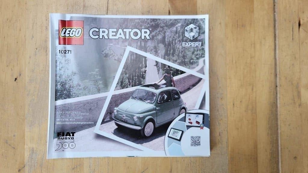 LEGO Creator 10271 Fiat 500 Bouwbeschrijving, Kinderen en Baby's, Lego, Accessoire, Ophalen of Verzenden, Zo goed als nieuw