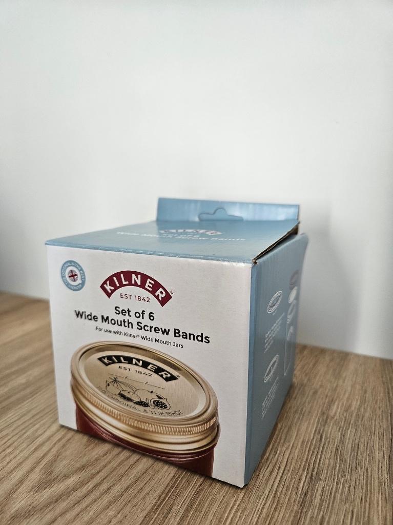 (New) Original Kilner Wide Mouth Seals and Screw Bands, Huis en Inrichting, Keuken | Keukenbenodigdheden, Goud, Nieuw, Ophalen of Verzenden