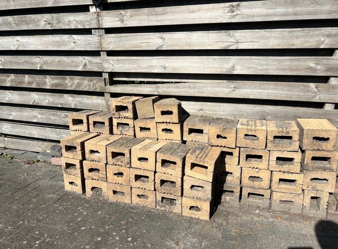Gratis border stenen voor tuin of oprit, Tuin en Terras, Ophalen, Gebruikt, Overige materialen, Overige typen