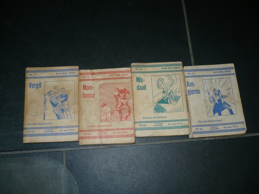 12 dick bos strip boekjes 65 cent en 95 cent, Gelezen, Alfred Mazure, Ophalen of Verzenden, Meerdere stripboeken