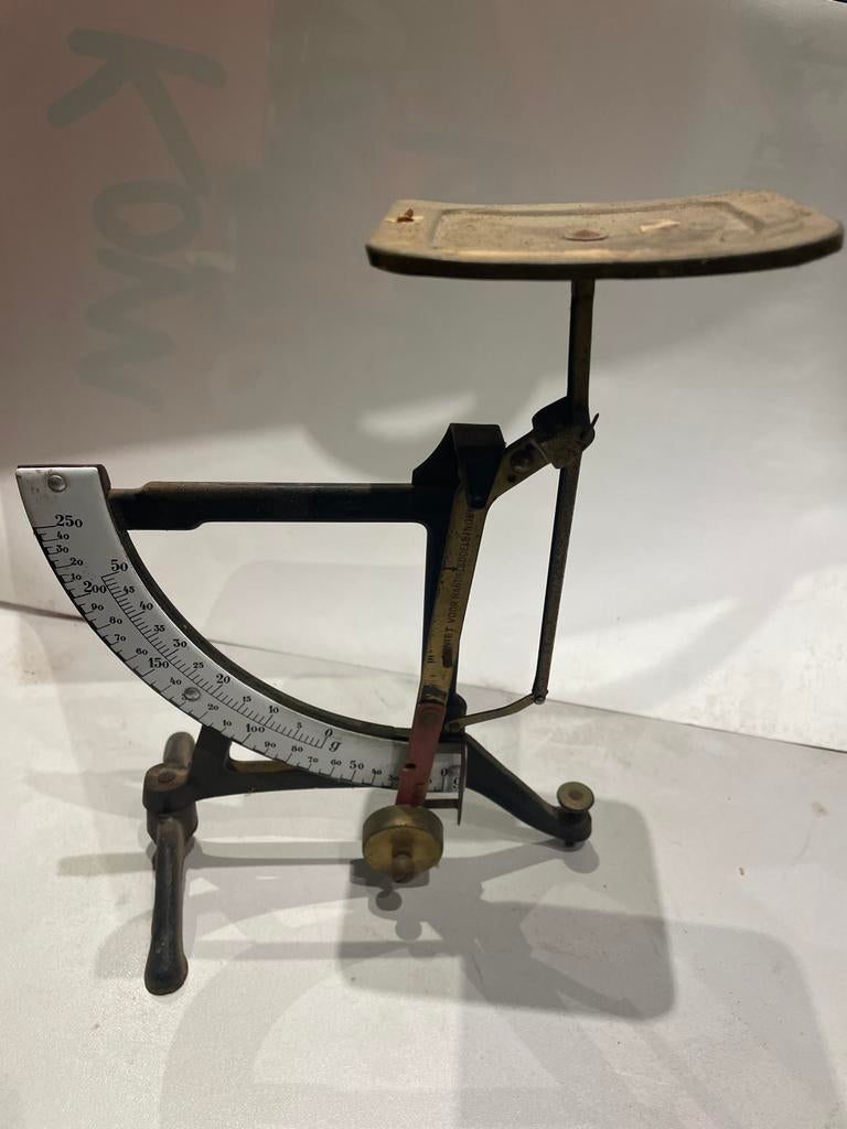 Vintage Brievenweger 0-250g met Emaille Schaalverdeling, Ophalen of Verzenden