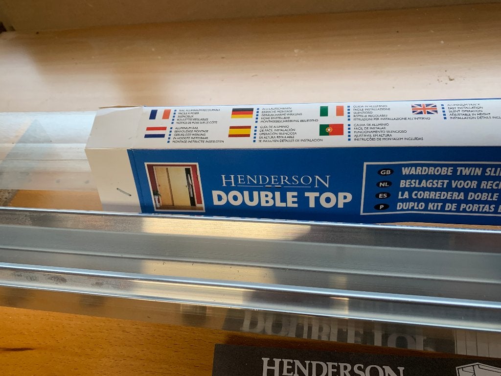 Henderson W24/EU   SCHUIFDEUR BESLAG DOUBLE TOP  NIEUW, Ophalen of Verzenden, Nieuw, Overige materialen, Overige typen