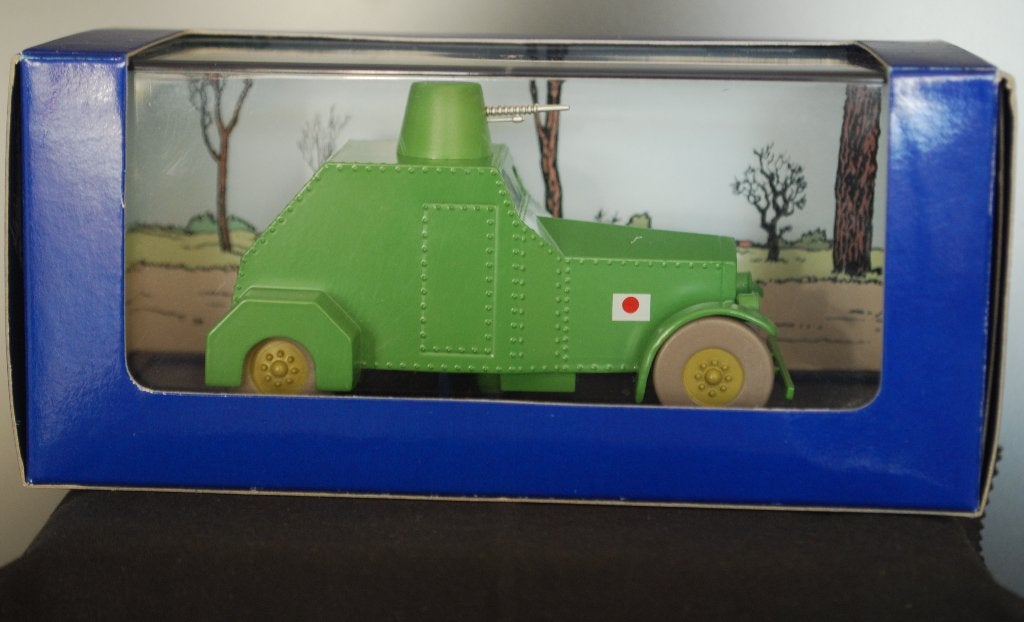 Kuifje auto No. 37 De gepantserde mitrailleursauto, Hobby en Vrije tijd, Modelauto's | 1:43, Zo goed als nieuw, Auto, Overige merken