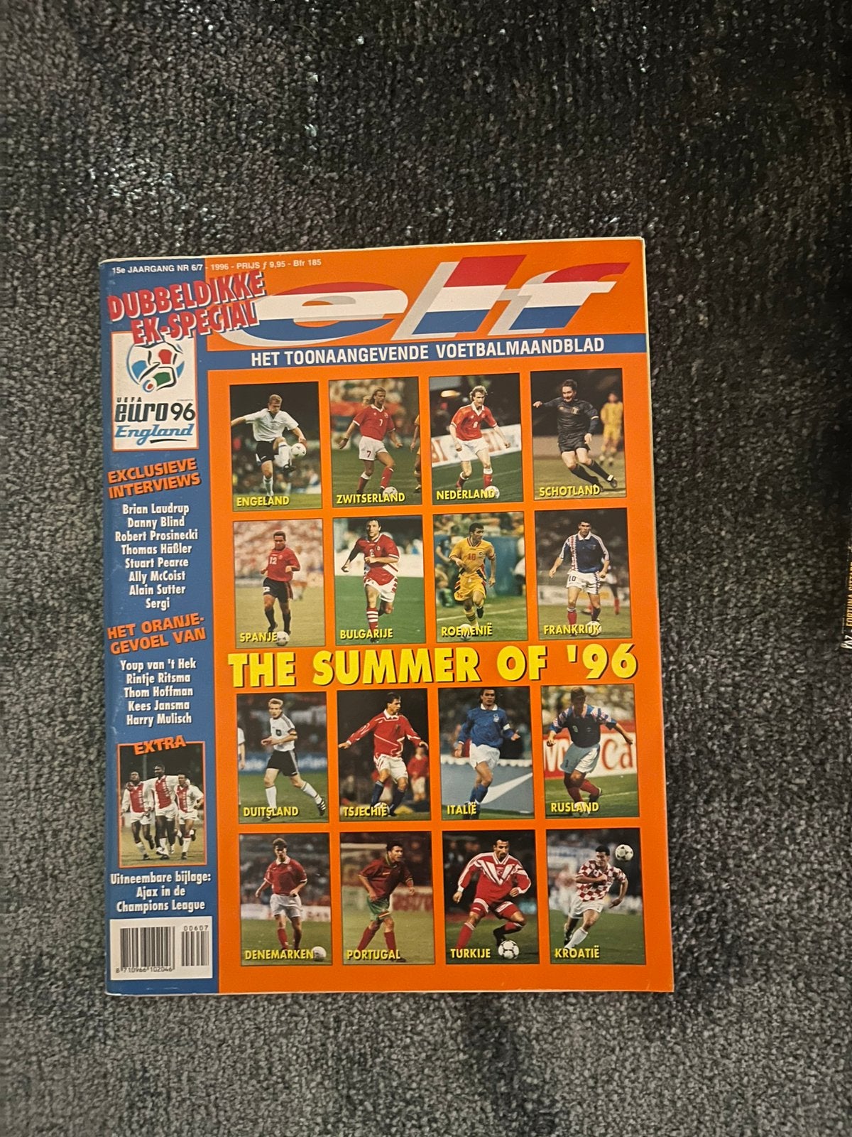 DUBBEL DIKKE EK 96 SPECIAL ELF, Verzamelen, Ophalen of Verzenden, Zo goed als nieuw, Buitenlandse clubs, Boek of Tijdschrift