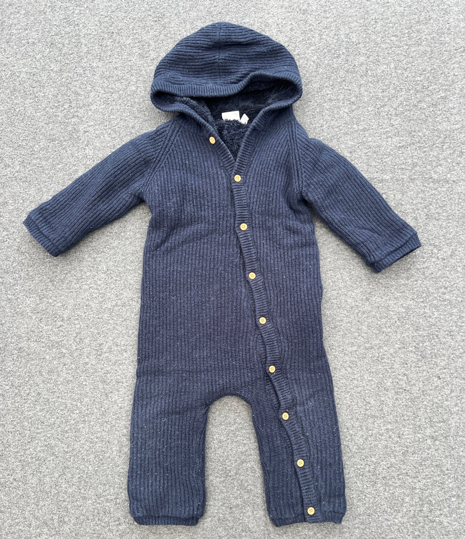 Name It gebreid baby jumpsuit maat 80 – gevoerd, Kinderen en Baby's, Babykleding | Maat 80, Ophalen of Verzenden, Zo goed als nieuw