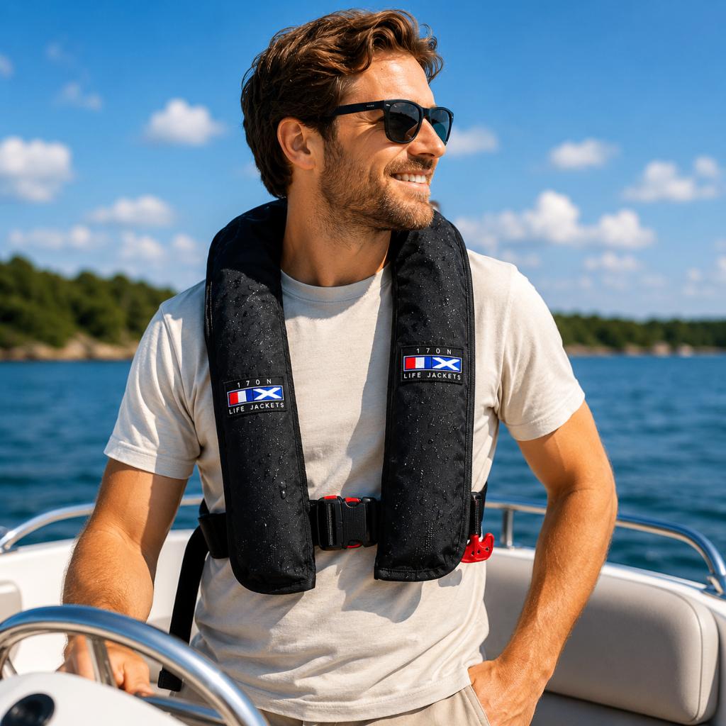 automatisch reddingsvest 170N, Watersport en Boten, Watersportkleding, Info@bateaubootservice.nl, Bateau, Nieuw, Ophalen of Verzenden
