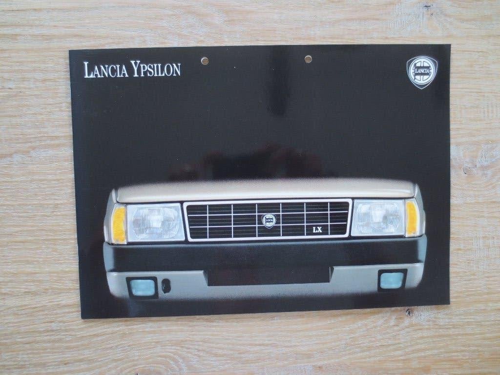 Autofolder: Lancia Ypsilon LX - GTI - Lancia.Folder uit 1983, Ophalen of Verzenden, Zo goed als nieuw, Overige merken