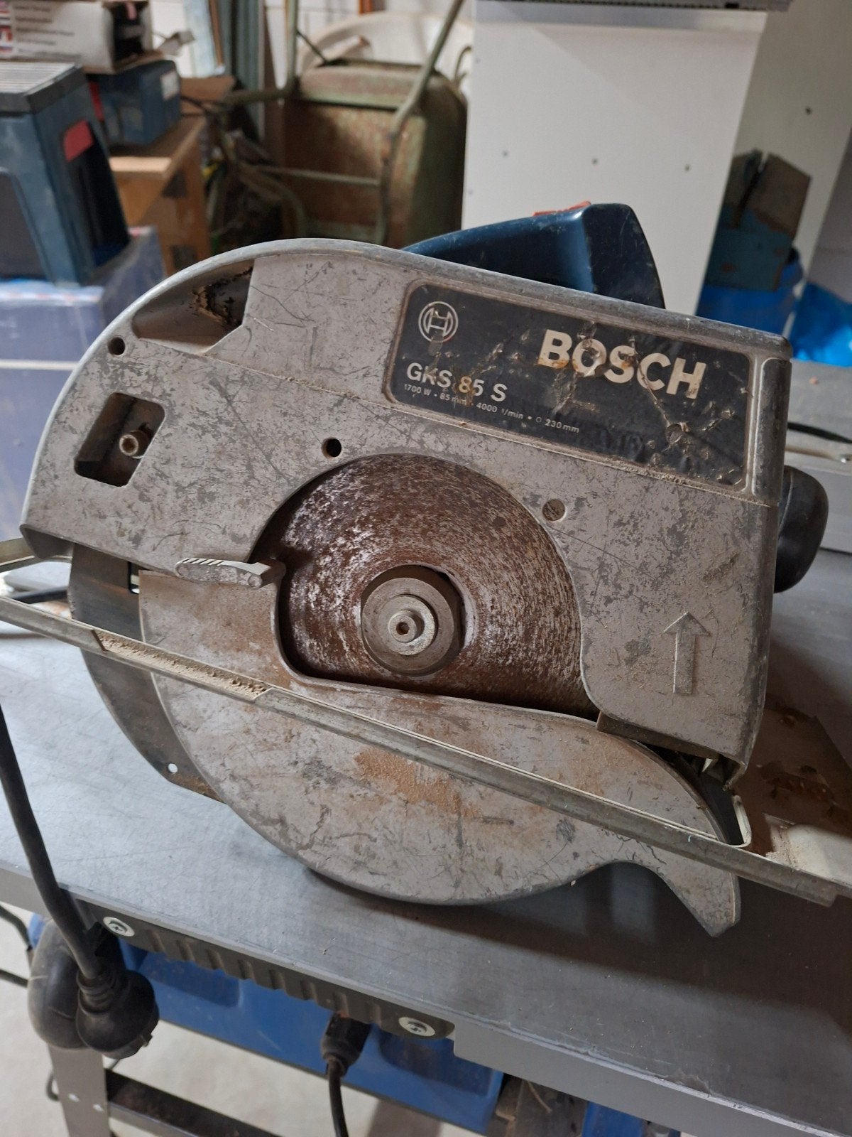 Bosch GKS 85 S Cirkelzaag - Krachtige Zaag voor Hout, Ophalen, Gebruikt, Cirkelzaag, 70 mm of meer