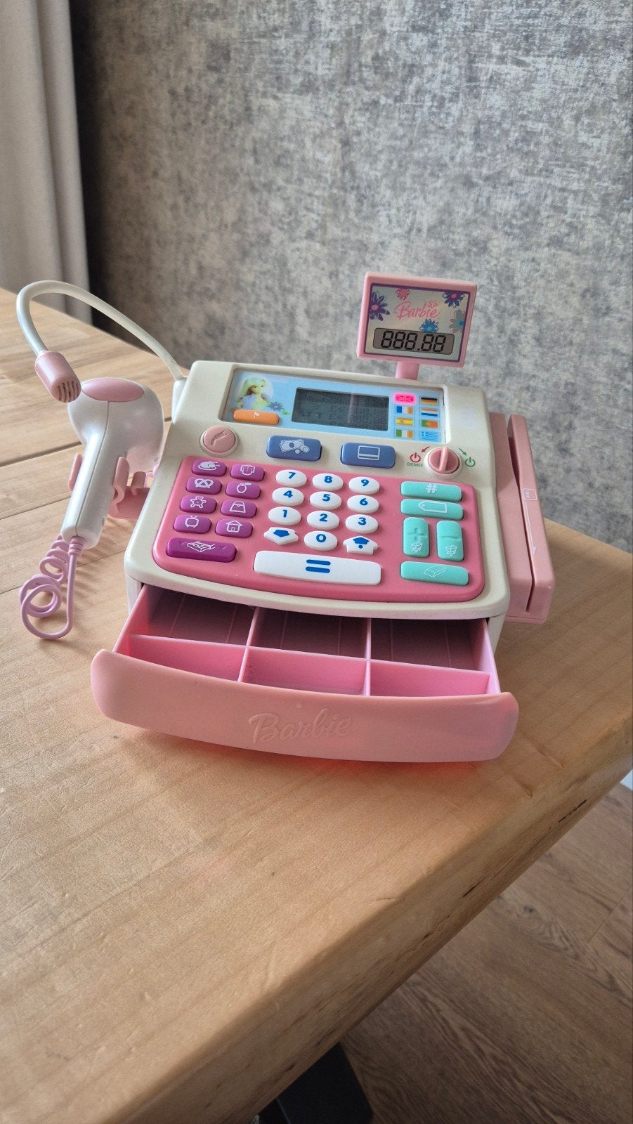 Vintage Barbie elektronische speelgoedkassa – Mattel 2004, Ophalen of Verzenden, Gebruikt