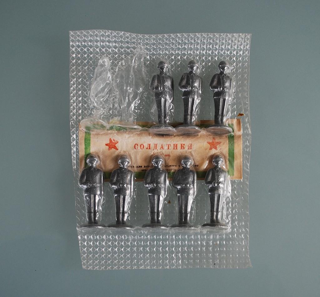 Zink soldaten 8 stuks WW2 Origineel verpakking Vintage CCCP, Ophalen of Verzenden