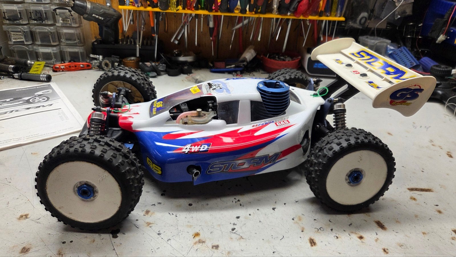 Te koop mooie gs racing, Gebruikt, Ophalen of Verzenden, Schaal 1:8, Nitro