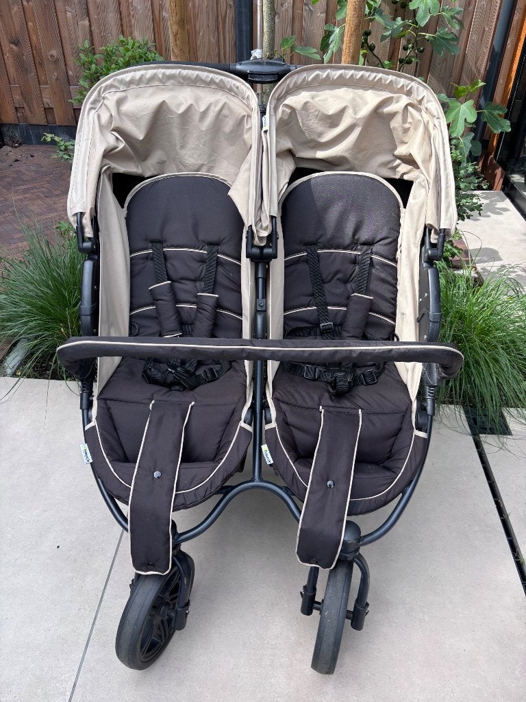 Duo kinderwagen, Kinderen en Baby's, Tweelingen en Meerlingen, Ophalen, Gebruikt, Kinderwagen of Buggy