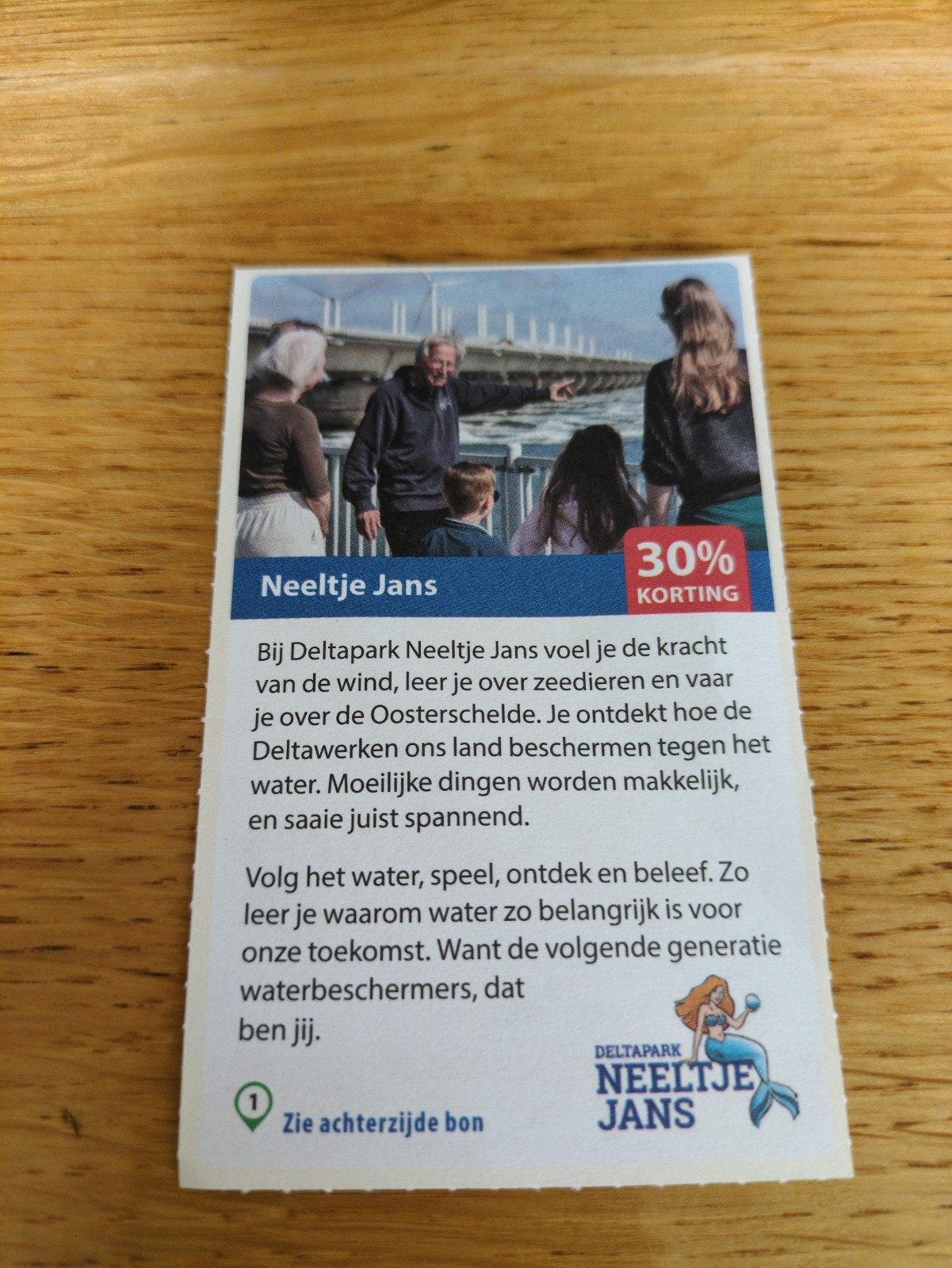 Kortingsbon voor Neeltje Jans, Drie personen of meer, Kortingskaart