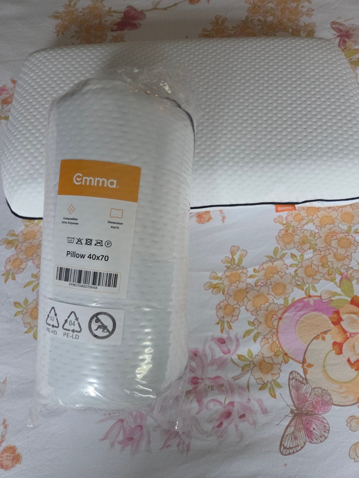 Emma Diamond Kussen Nieuw 2x, Ophalen, Eenpersoons, Wit, Nieuw