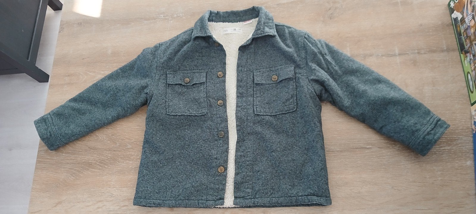 zara 110 - 116 (5-6 / 115) teddy gevoerd kinder jasje vest, Kinderen en Baby's, Kinderkleding | Maat 110, Jongen of Meisje, Trui of Vest