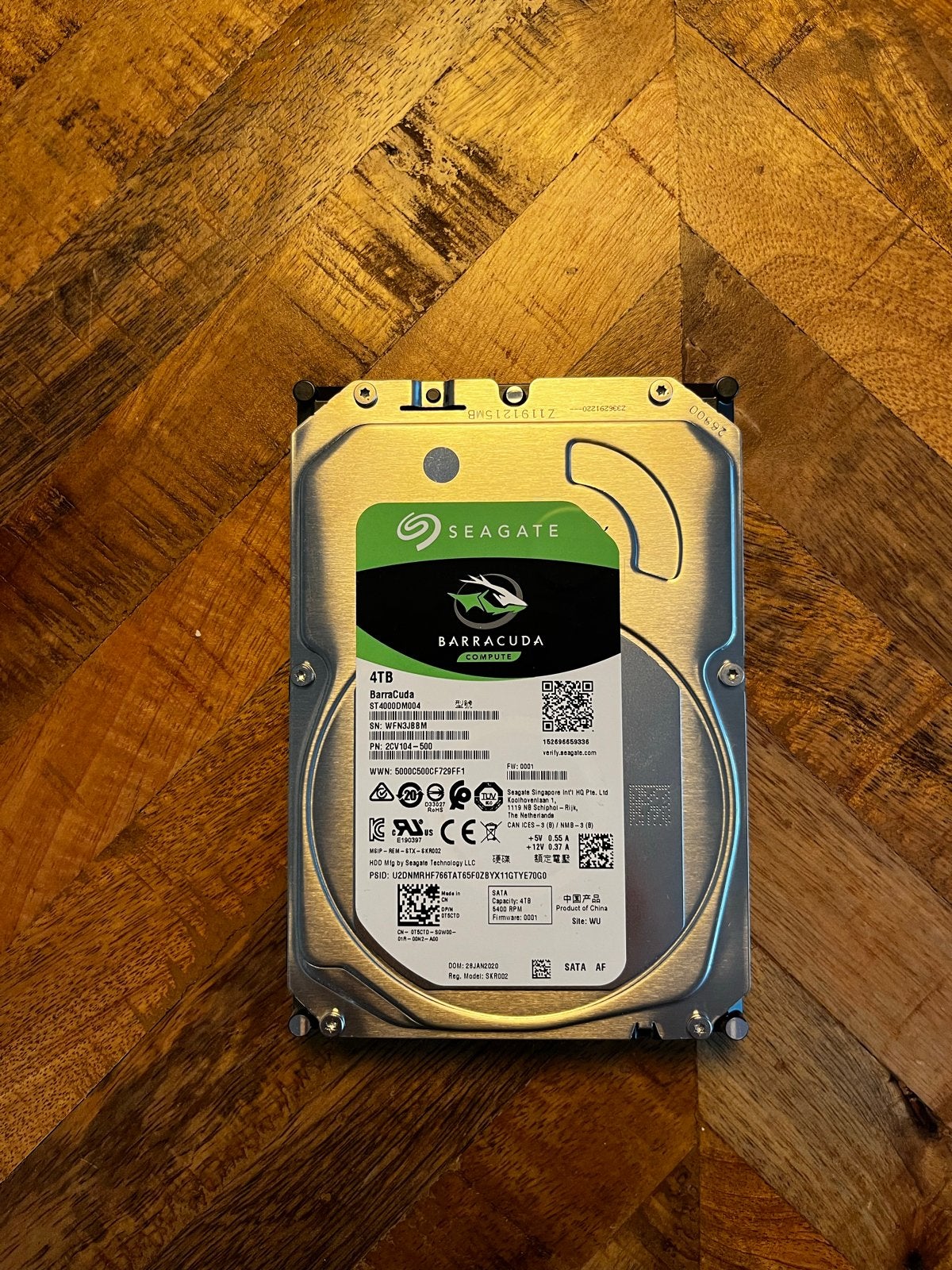 Seagate Barracuda 4TB HDD - Intern, SATA, Computers en Software, Intern, HDD, Ophalen of Verzenden, Zo goed als nieuw