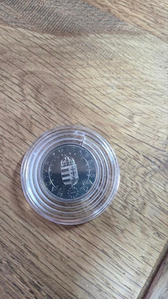 Hongaarse munt in capsule, Ophalen of Verzenden, Hongarije, Losse munt, Zilver