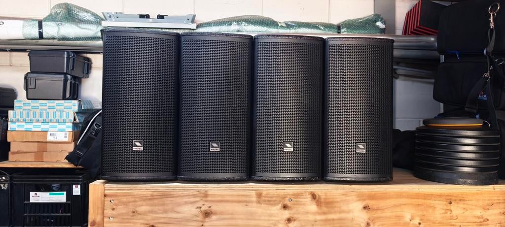 4x Proel LT8P Fullrange Luidsprekers, Audio, Tv en Foto, Luidsprekers, Gebruikt, Front, Rear of Stereo speakers, 120 watt of meer