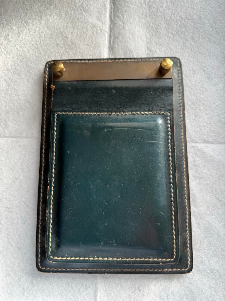 Vintage Art Deco Black Leather, Ophalen of Verzenden
