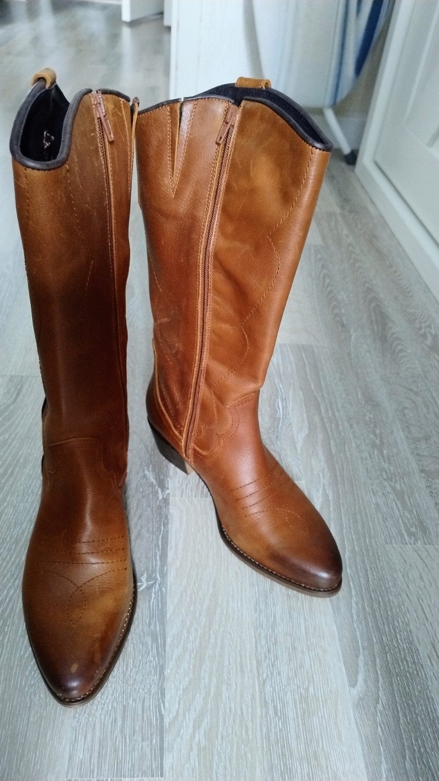 Te koop mooie laarzen van PS Poelman maat 38 Nieuw, Ophalen, Nieuw, Bruin, Hoge laarzen