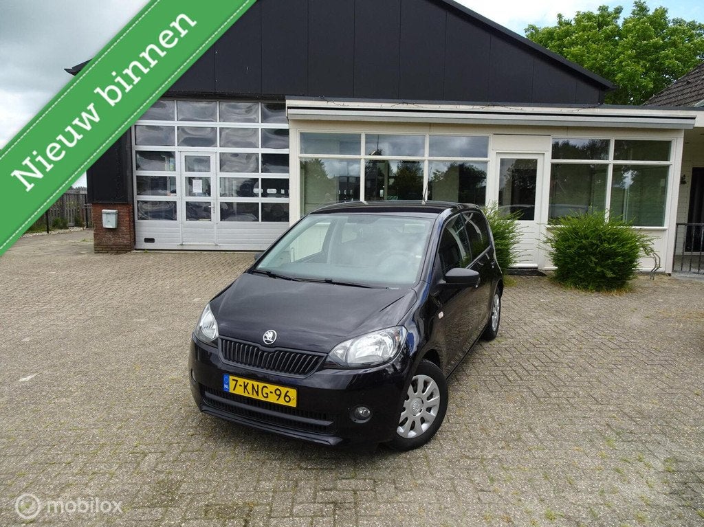 Skoda Citigo 1.0 Greentech Arctic (AIRCO/ELEC. RAMEN), Auto's, Voorwielaandrijving, Euro 5, Stof, Gebruikt