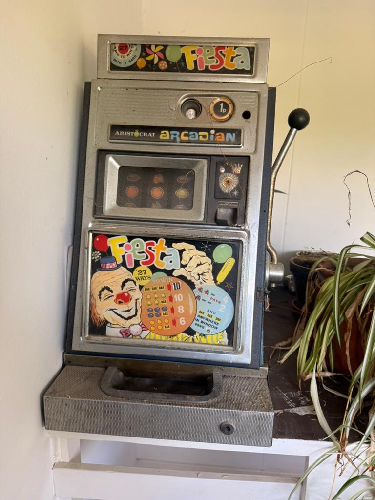 Vintage fruitmachine Aristocat Arcadian, Verzamelen, Automaten | Gokkasten en Fruitautomaten, Gulden, Ophalen, Gebruikt