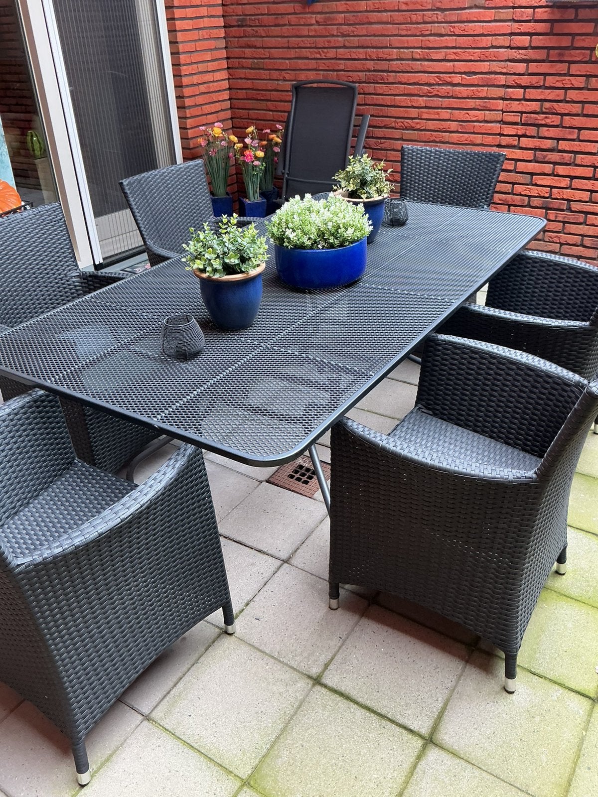 Tuinstoelen 6 stuks met kussentjes, Tuin en Terras, Ophalen, Zo goed als nieuw, Aluminium, Stoel
