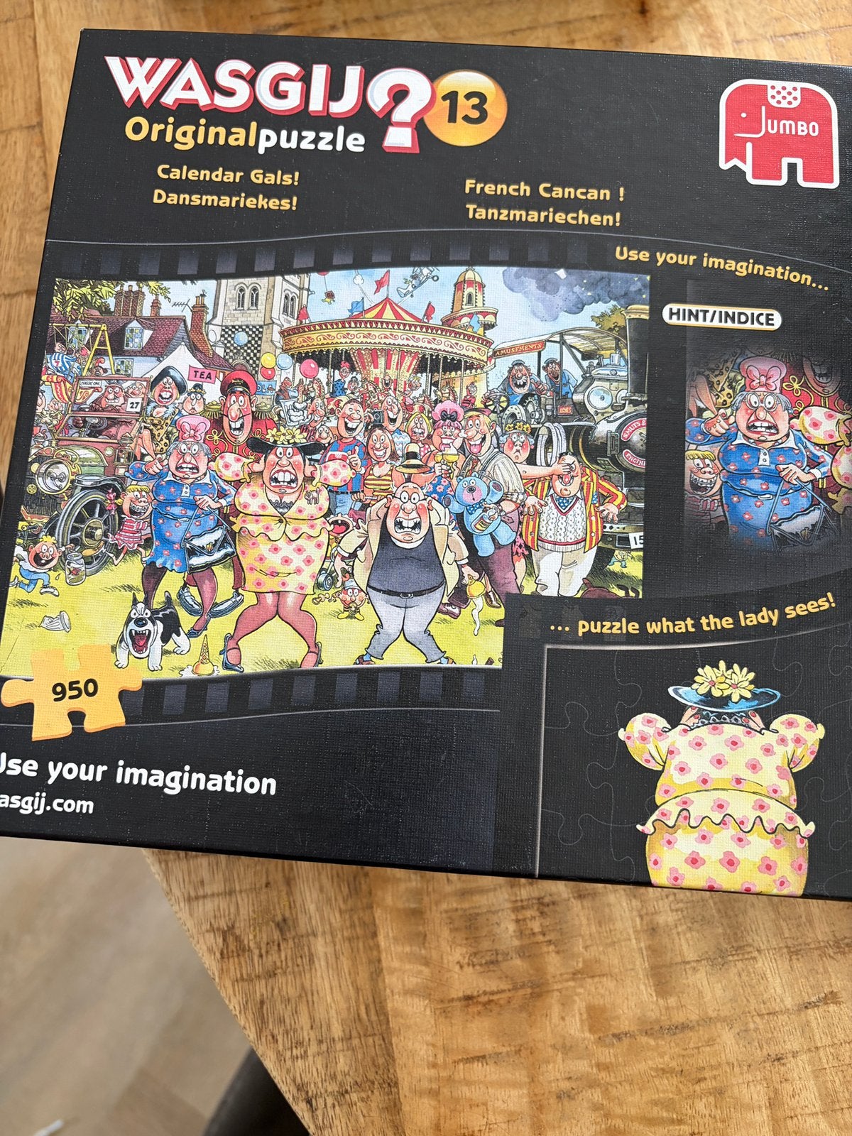 Wasgij original puzzel nummer 13 dansmariekes!, Ophalen of Verzenden, 500 t/m 1500 stukjes, Zo goed als nieuw