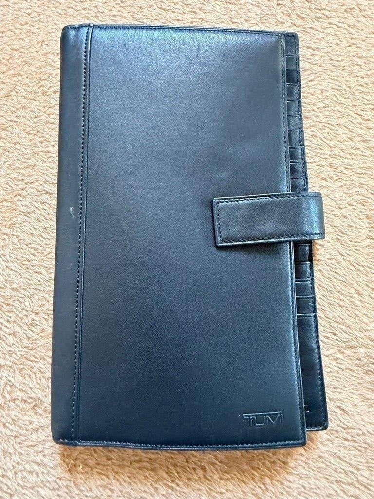 TUMI leren travel wallet/ organizer luxe portemonnee, Overige merken, Zwart, Nieuw, Ophalen of Verzenden