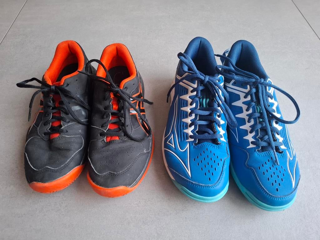 Mizuno outdoor sportschoenen en asics indoor  MAAT 37, Ophalen of Verzenden, Zo goed als nieuw, Schoenen