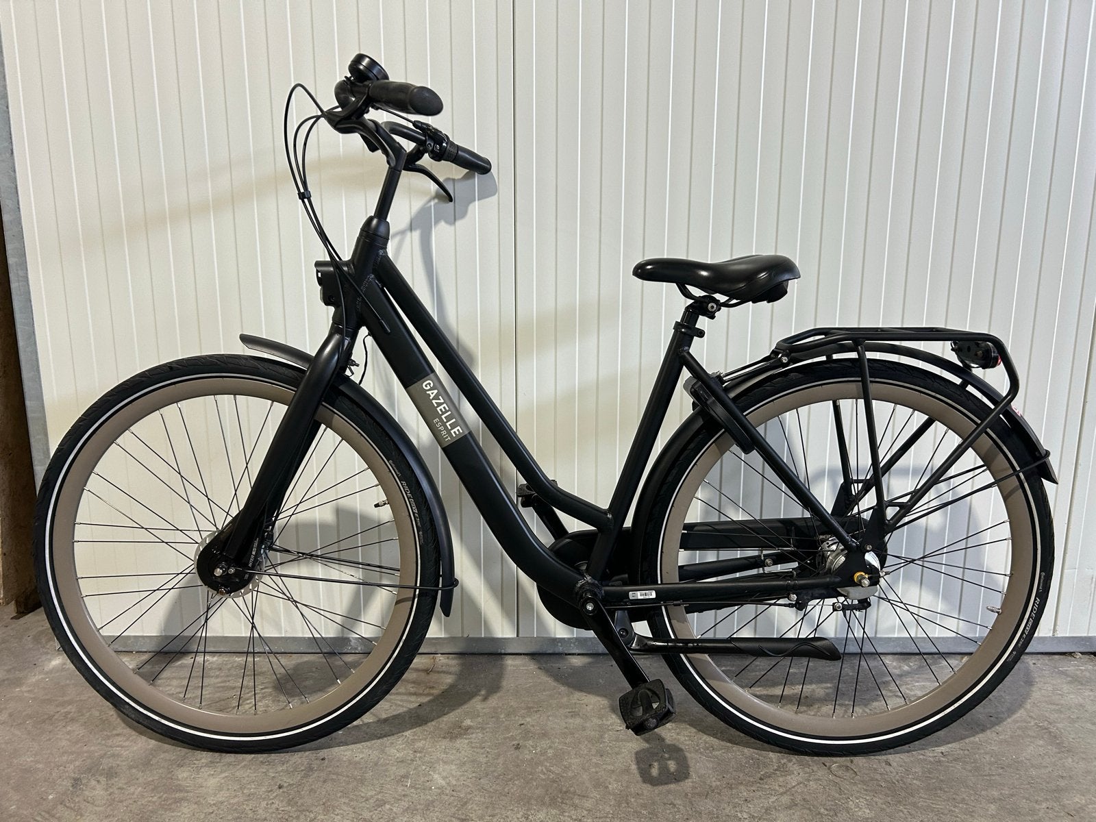 Gazelle Esprit Black Mat - 3 versnellingen, 49cm, Ophalen, Gebruikt, Versnellingen