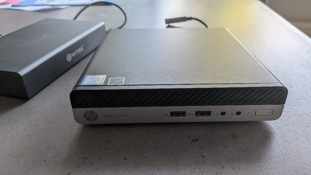 MiniPC HP ProDesk 400 G4 DM, Ophalen of Verzenden, Zo goed als nieuw, SSD, 3 tot 4 Ghz