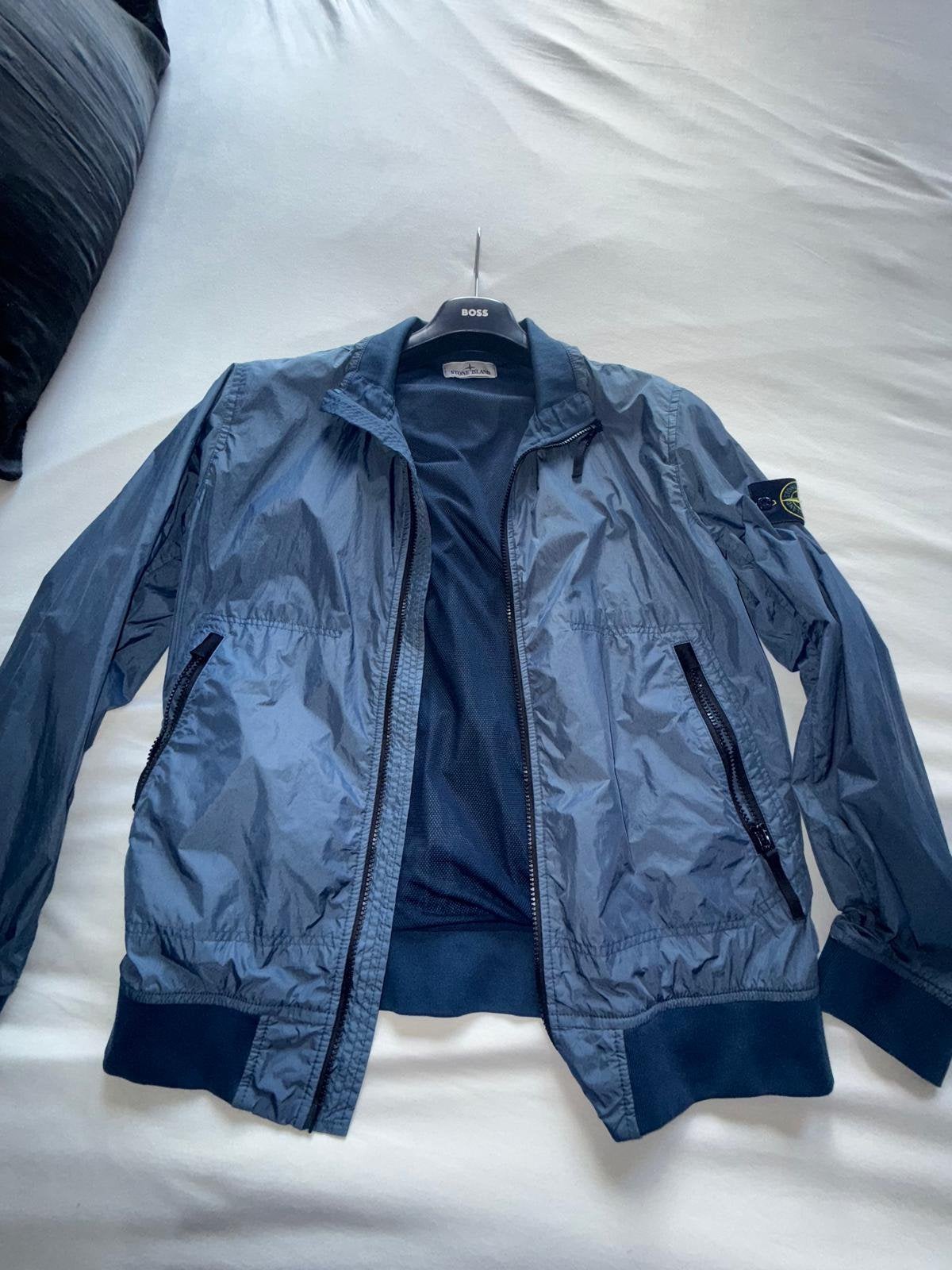 Stone island marine blauw jas (M), Kleding | Heren, Ophalen of Verzenden, Zo goed als nieuw, Blauw