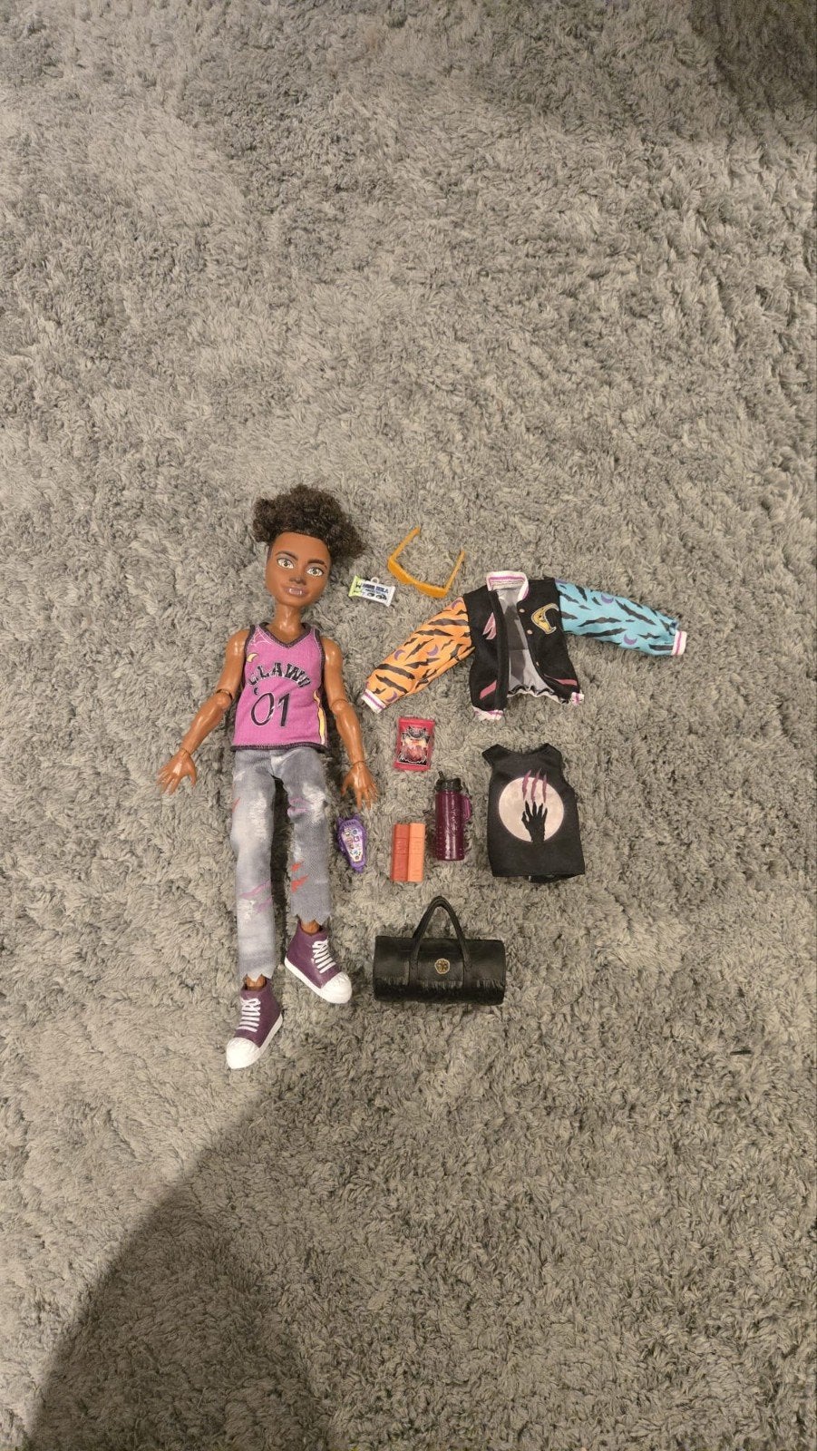 Monster High Clawd Wolf pop met accessoires, Kinderen en Baby's, Speelgoed | Poppen, Ophalen, Zo goed als nieuw